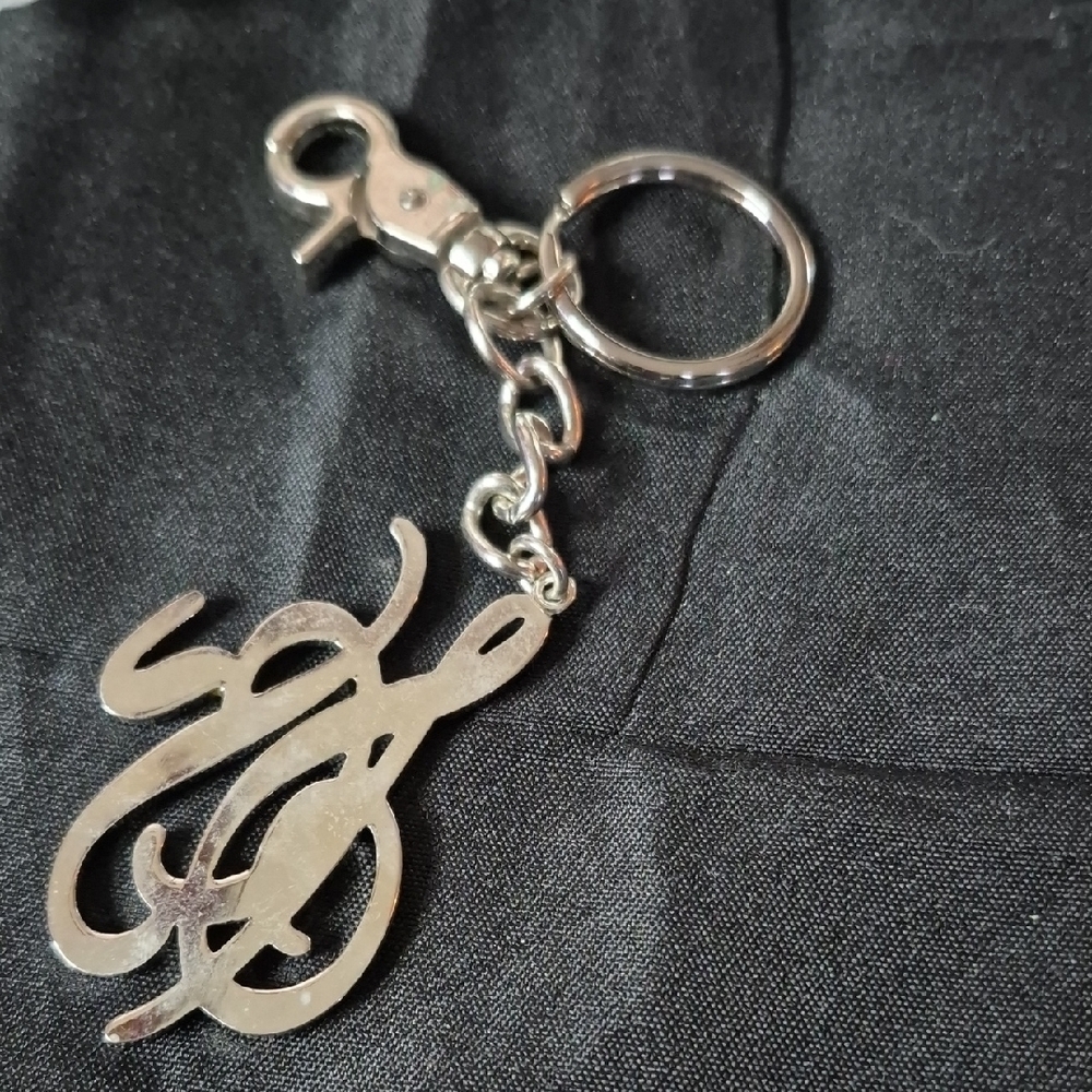 Rhinestone Monogram Keychain - Picture 4 of 4